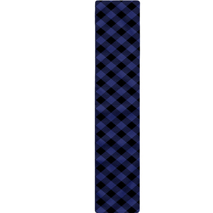 Navy And Black Buffalo Plaid Print Table Runner