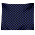 Navy And Black Buffalo Plaid Print Tapestry