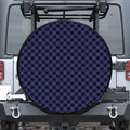 Navy And Black Buffalo Plaid Print Tire Cover