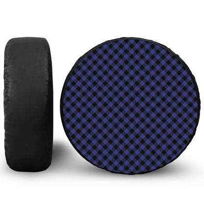 Navy And Black Buffalo Plaid Print Tire Cover