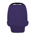 Navy And Pink Zigzag Pattern Print Baby Seat Cover