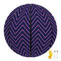 Navy And Pink Zigzag Pattern Print Basketball