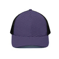 Navy And Pink Zigzag Pattern Print Black Mesh Trucker Hat
