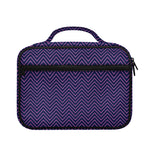 Navy And Pink Zigzag Pattern Print Briefcase Bible Bag