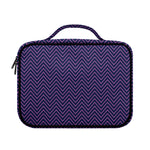 Navy And Pink Zigzag Pattern Print Briefcase Bible Bag