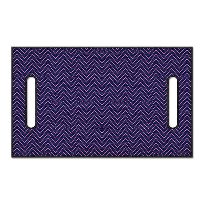 Navy And Pink Zigzag Pattern Print Golf Cart Seat Cover
