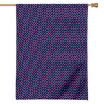 Navy And Pink Zigzag Pattern Print House Flag