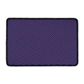 Navy And Pink Zigzag Pattern Print Kitchen Mat