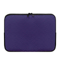 Navy And Pink Zigzag Pattern Print Laptop Sleeve