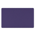 Navy And Pink Zigzag Pattern Print Polyester Doormat