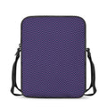 Navy And Pink Zigzag Pattern Print Rectangular Crossbody Bag
