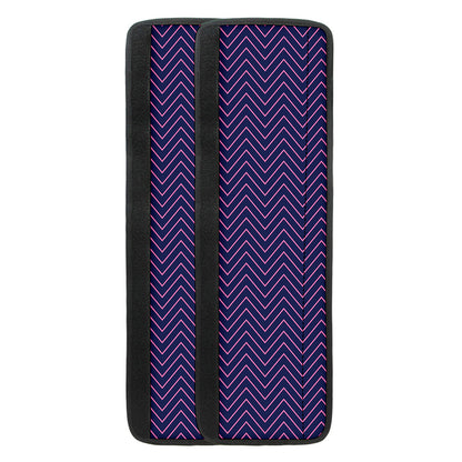 Navy And Pink Zigzag Pattern Print Refrigerator Handle Covers