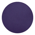 Navy And Pink Zigzag Pattern Print Round Blanket
