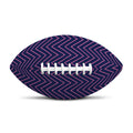 Navy And Pink Zigzag Pattern Print Rugby Ball