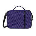 Navy And Pink Zigzag Pattern Print Shoulder Strap Bible Bag