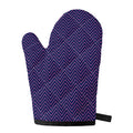 Navy And Pink Zigzag Pattern Print Single Oven Mitt