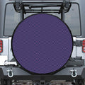 Navy And Pink Zigzag Pattern Print Tire Cover