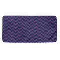 Navy And Pink Zigzag Pattern Print Towel