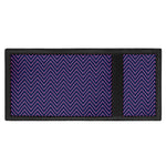 Navy And Pink Zigzag Pattern Print Trifold Wallet