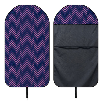 Navy And Pink Zigzag Pattern Print Waterproof Car Seat Cover