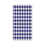 Navy And White Buffalo Check Print Baby Crib Sheet