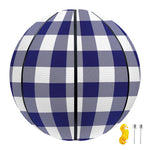 Navy And White Buffalo Check Print Basketball