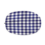 Navy And White Buffalo Check Print Car Side Mirror Covers