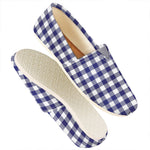 Navy And White Buffalo Check Print Casual Shoes