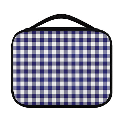 Navy And White Buffalo Check Print Classic Bible Case
