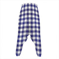 Navy And White Buffalo Check Print Hammer Pants