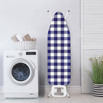 Navy And White Buffalo Check Print Ironing Board Cover
