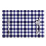 Navy And White Buffalo Check Print Placemat