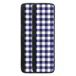 Navy And White Buffalo Check Print Refrigerator Handle Covers