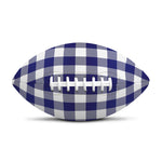 Navy And White Buffalo Check Print Rugby Ball