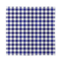 Navy And White Buffalo Check Print Silk Bandana