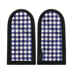 Navy And White Buffalo Check Print Skillet Handle Cover