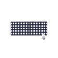 Navy And White Check Pattern Print Extended Mouse Pad