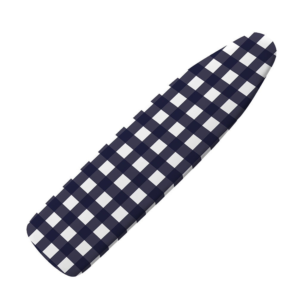 Navy And White Check Pattern Print Ironing Board Cover