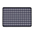 Navy And White Check Pattern Print Kitchen Mat