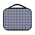 Navy And White Gingham Pattern Print Classic Bible Case