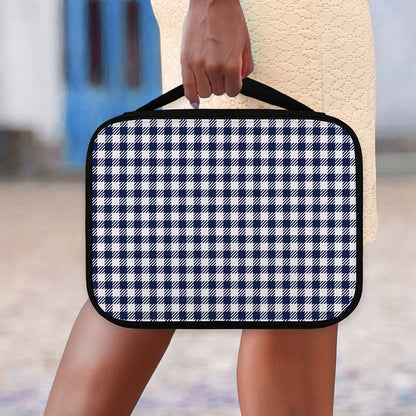 Navy And White Gingham Pattern Print Classic Bible Case