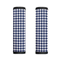 Navy And White Gingham Pattern Print Handle Covers