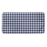 Navy And White Gingham Pattern Print Towel