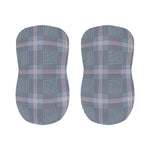 Navy And White Glen Plaid Print Bar Stool Covers