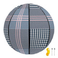 Navy And White Glen Plaid Print Basketball