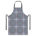 Navy And White Glen Plaid Print Bib Apron With Pocket
