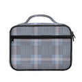 Navy And White Glen Plaid Print Briefcase Bible Bag