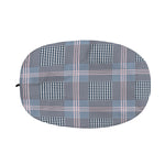Navy And White Glen Plaid Print Car Side Mirror Covers
