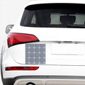 Navy And White Glen Plaid Print Car Sticker