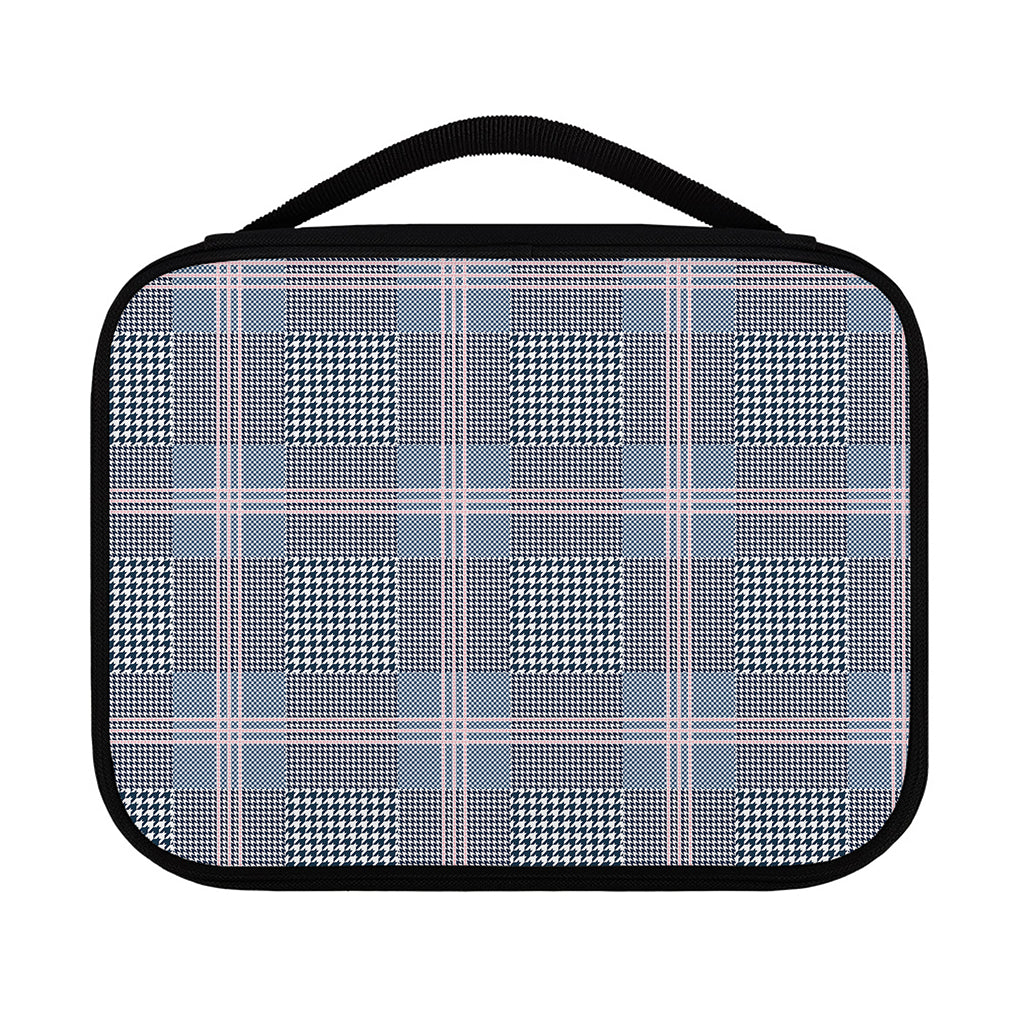 Navy And White Glen Plaid Print Classic Bible Case